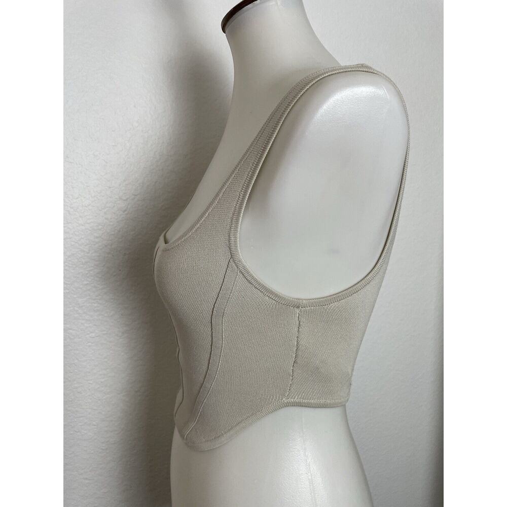 Aritzia Babaton Tank Top Natalie Sculpt Bustier Corset Romantic Coquette - Picture 2 of 8